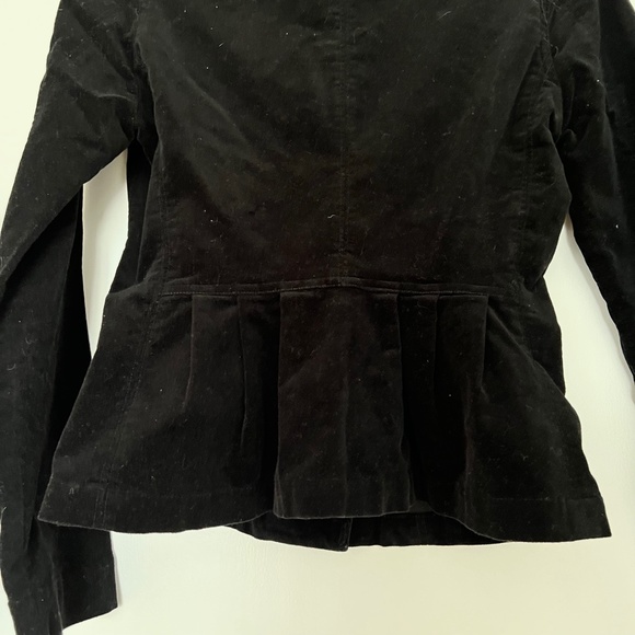 Vintage Black Velvet Victorian Steampunk Ringmaster Jacket Military Blazer - Picture 3 of 4